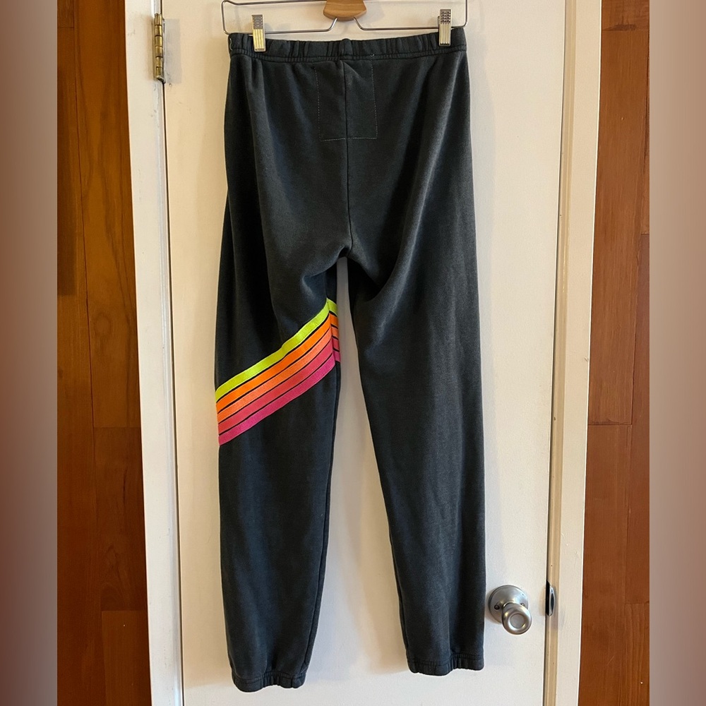 Aviator Nation Chevron Neon Stripe Sweatpants - Picture 2 of 5